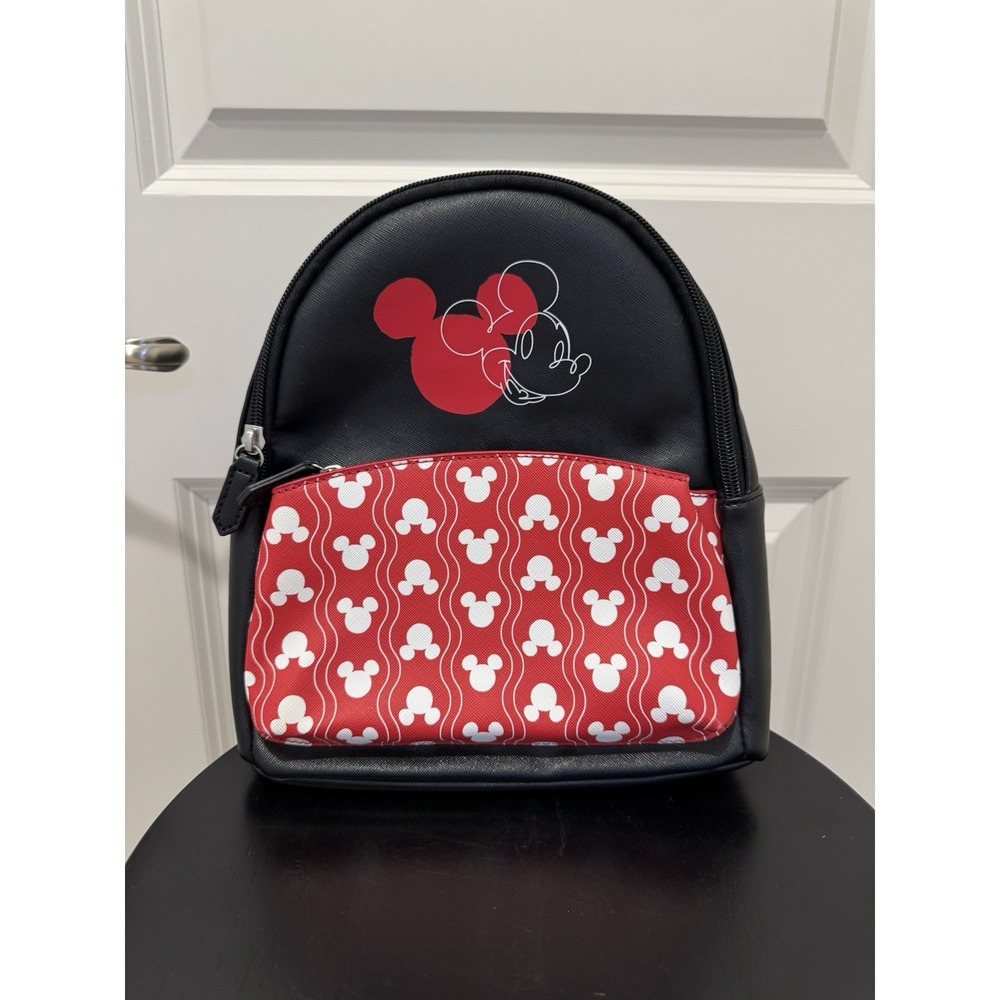 Disney Dani by Danielle Nicole Mickey Mouse Mini Backpack Black Red NWT